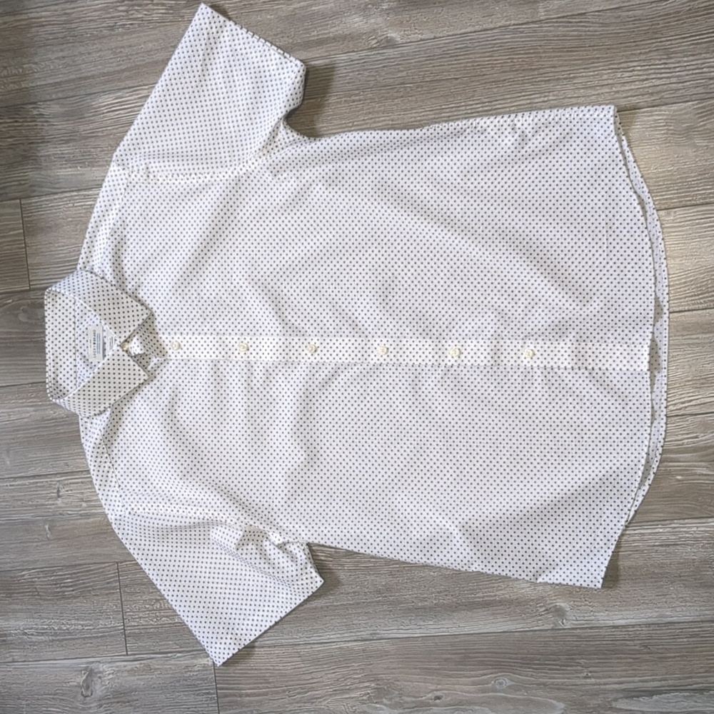 Lucky Brand White Tailored Fit Button Down Shirt Large